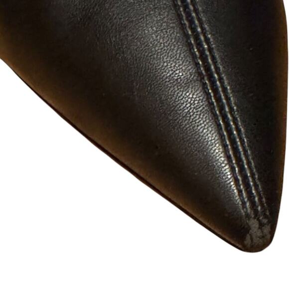 Giuseppe Zanotti G-Heel Black Leather Sock Boot Gold Lightning Bolt Women’s 8.5 - Picture 8 of 11